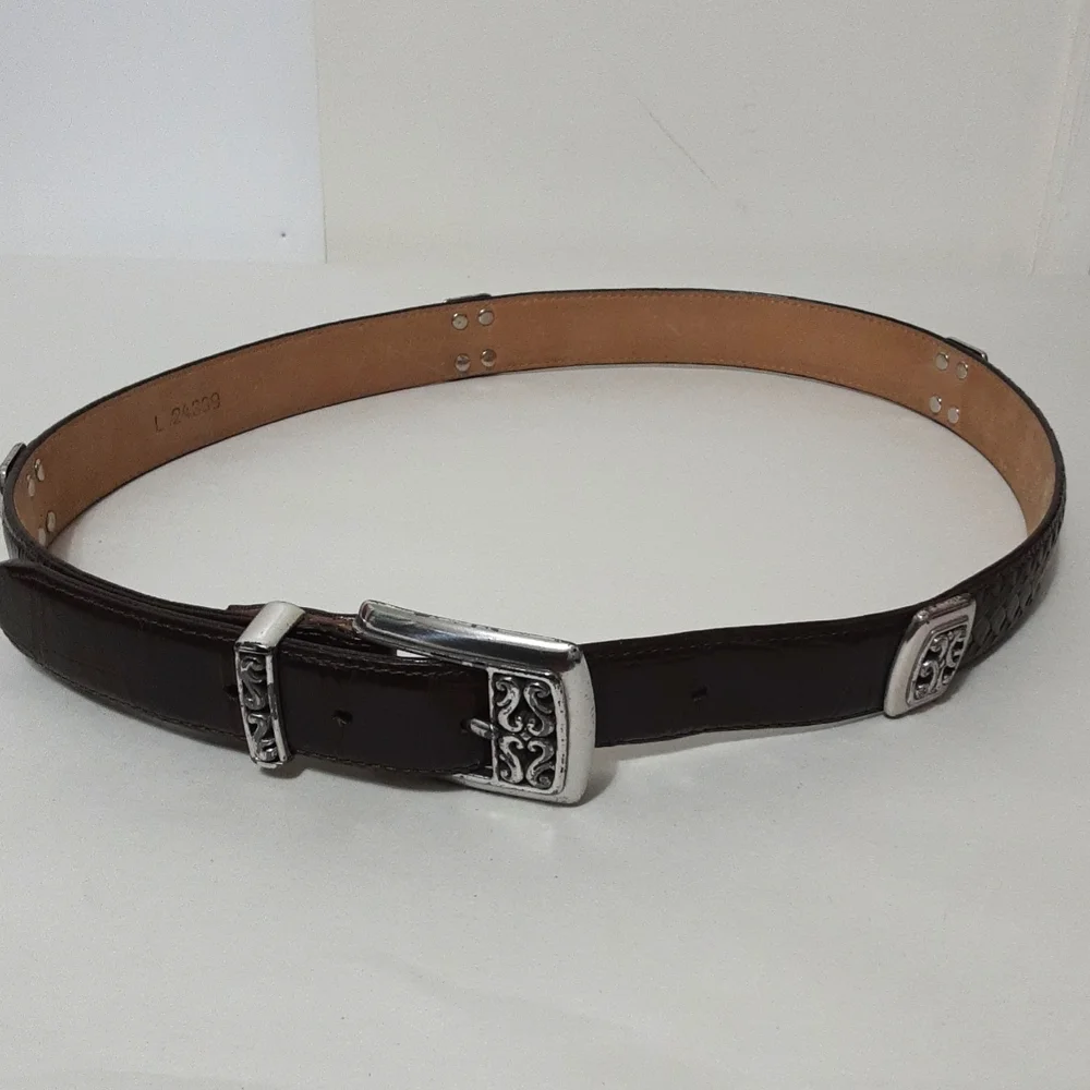 Brighton Women's‎ Leather Textures Detail Belt